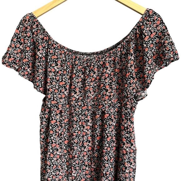 Torrid Floral Ruffle Off Shoulder Blouse - Picture 7 of 10